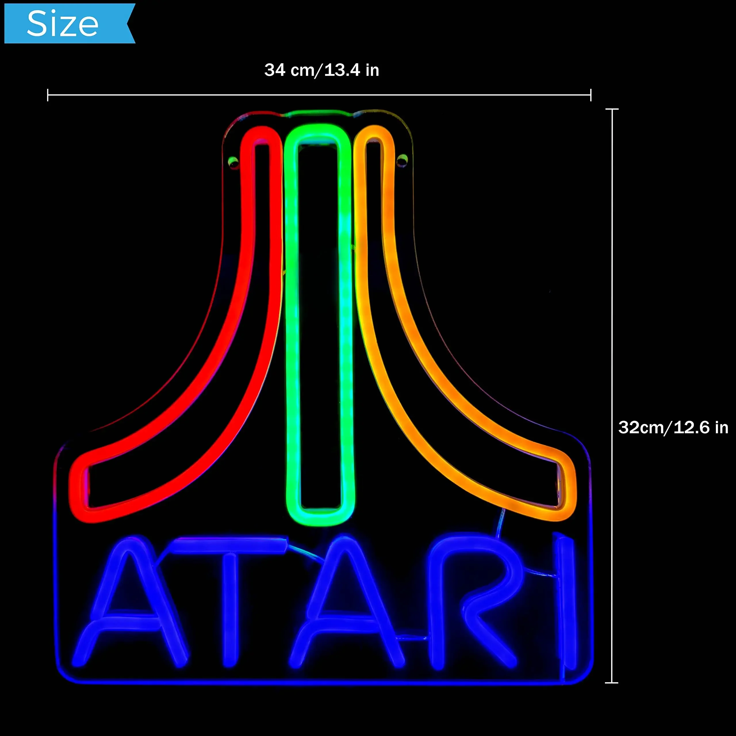 Gaming Console Tower - لعبة LED تسجيل ضوء النيون لعبة