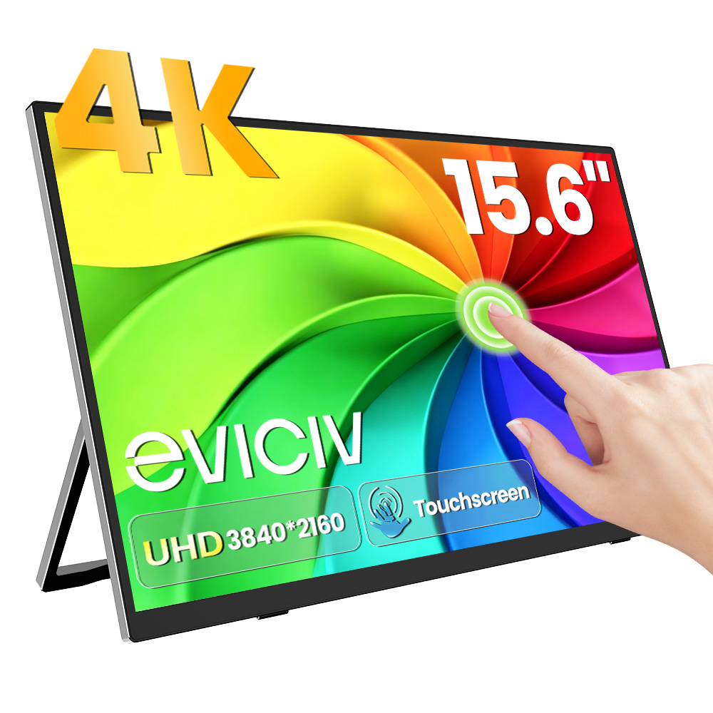 Gaming Console Portable Pc - شاشة EVICIV المحمولة بدقة 4K، شاشة