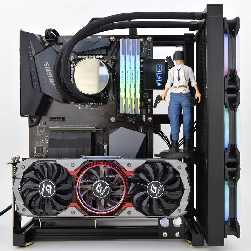 إطار علبة كمبيوتر مفتوح MOD AT - مراجعة Gaming Console Tower وسعره