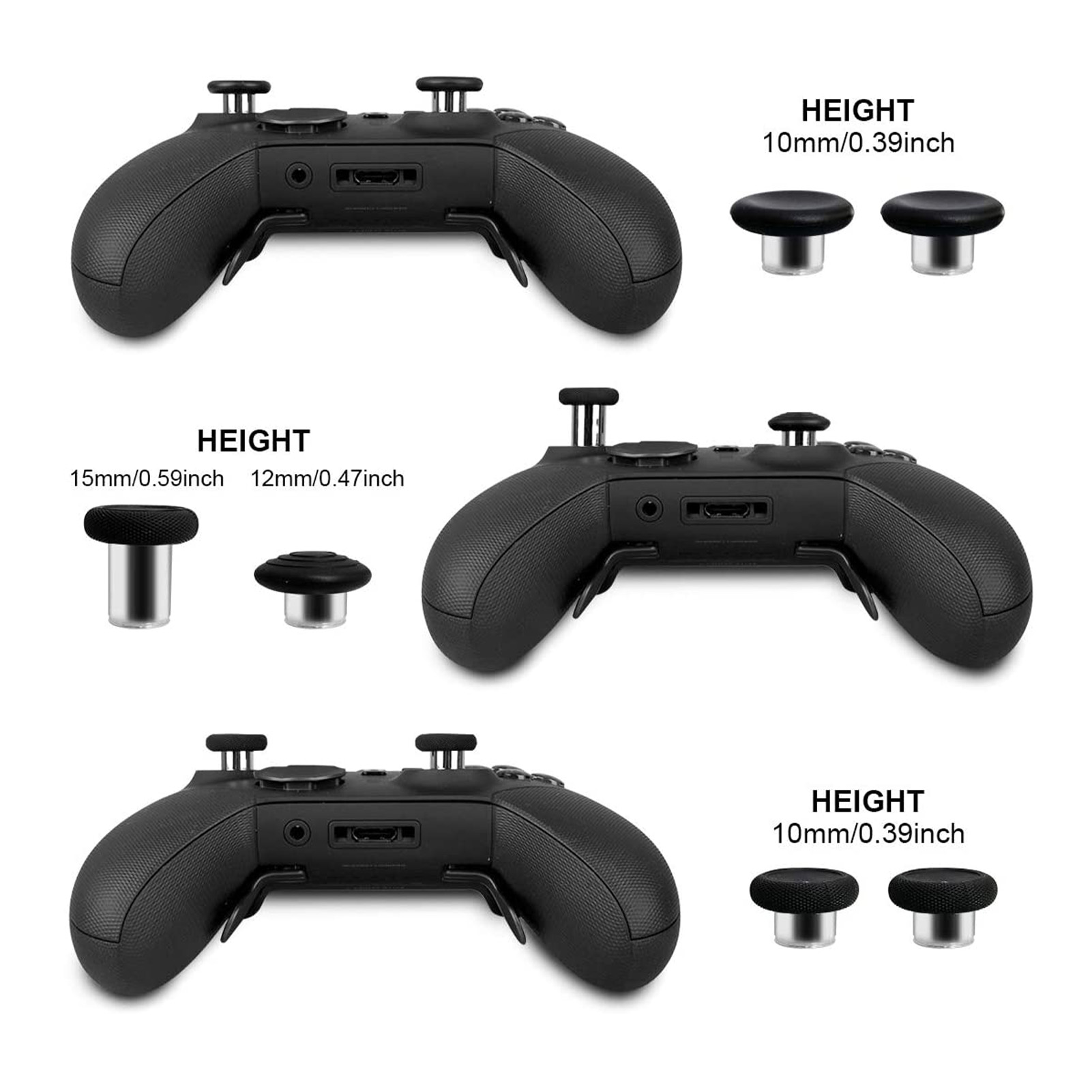 6 قطعة استبدال المعادن المقود  - مراجعة Microsoft Controller Elite Series 2 وسعره
