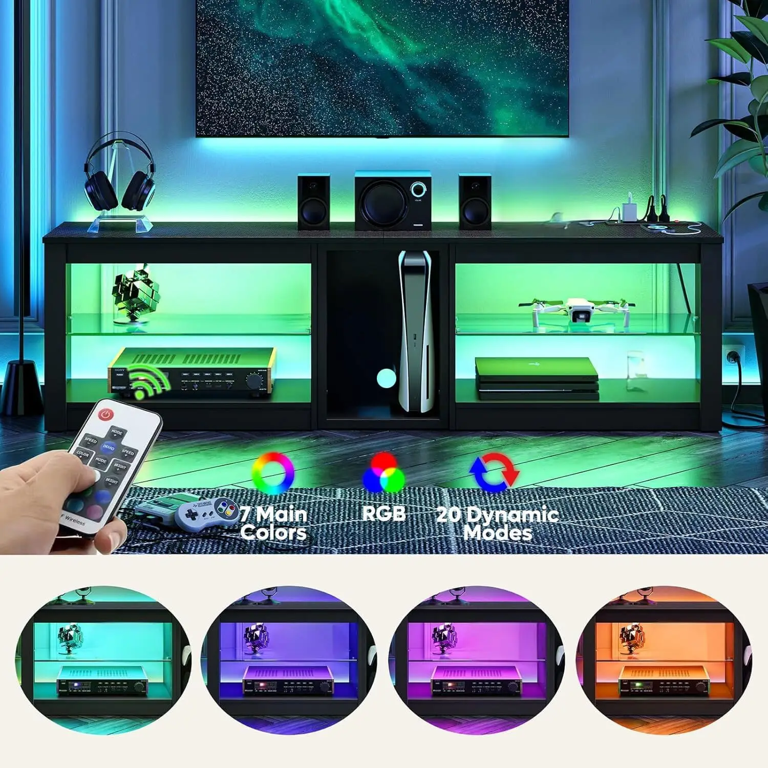 مركز ترفيهي لجهاز PS5 مع حامل  - مراجعة Gaming Console Room وسعره