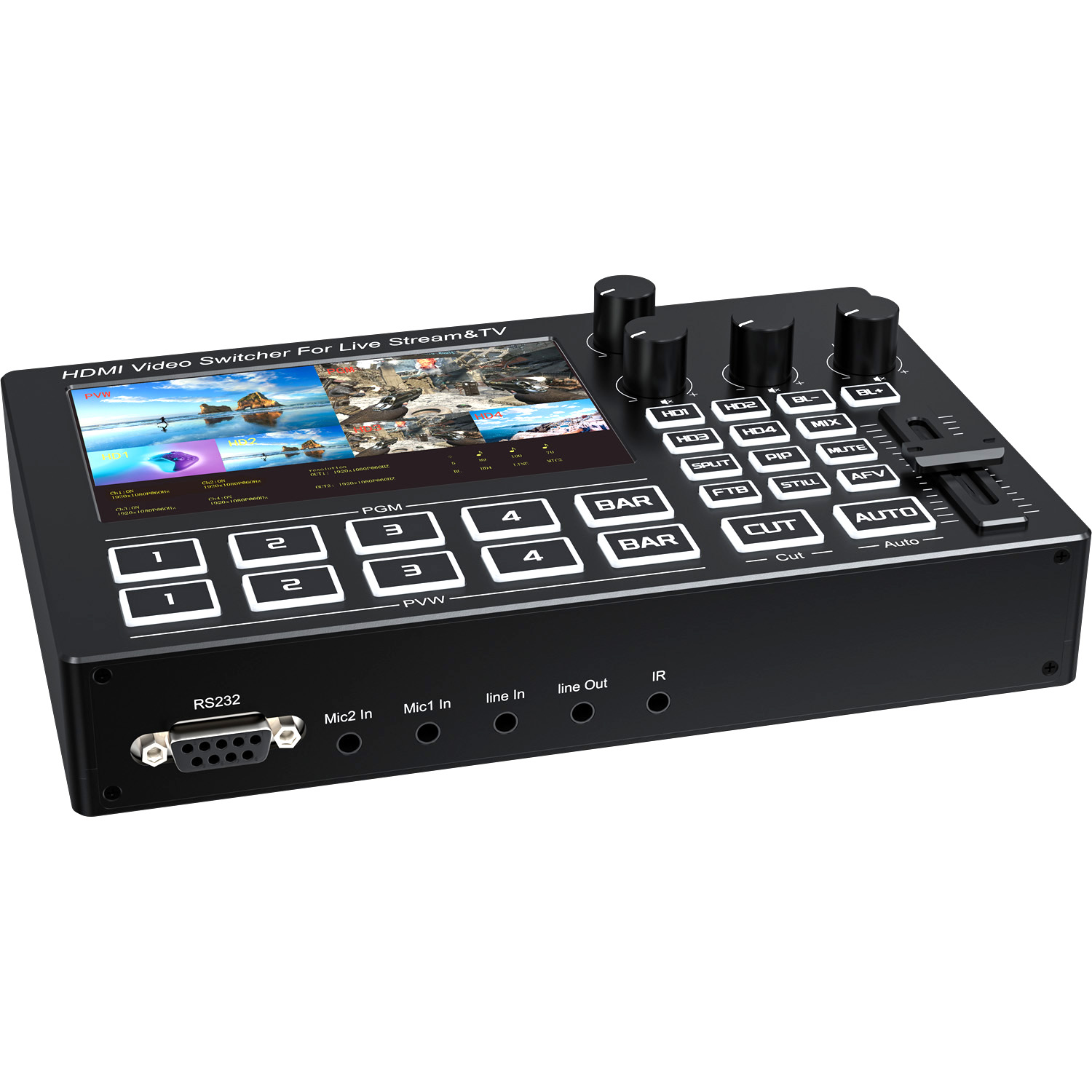 جهاز مزج فيديو مباشر بـ 4 قنوا - مراجعة Gaming Console With وسعره