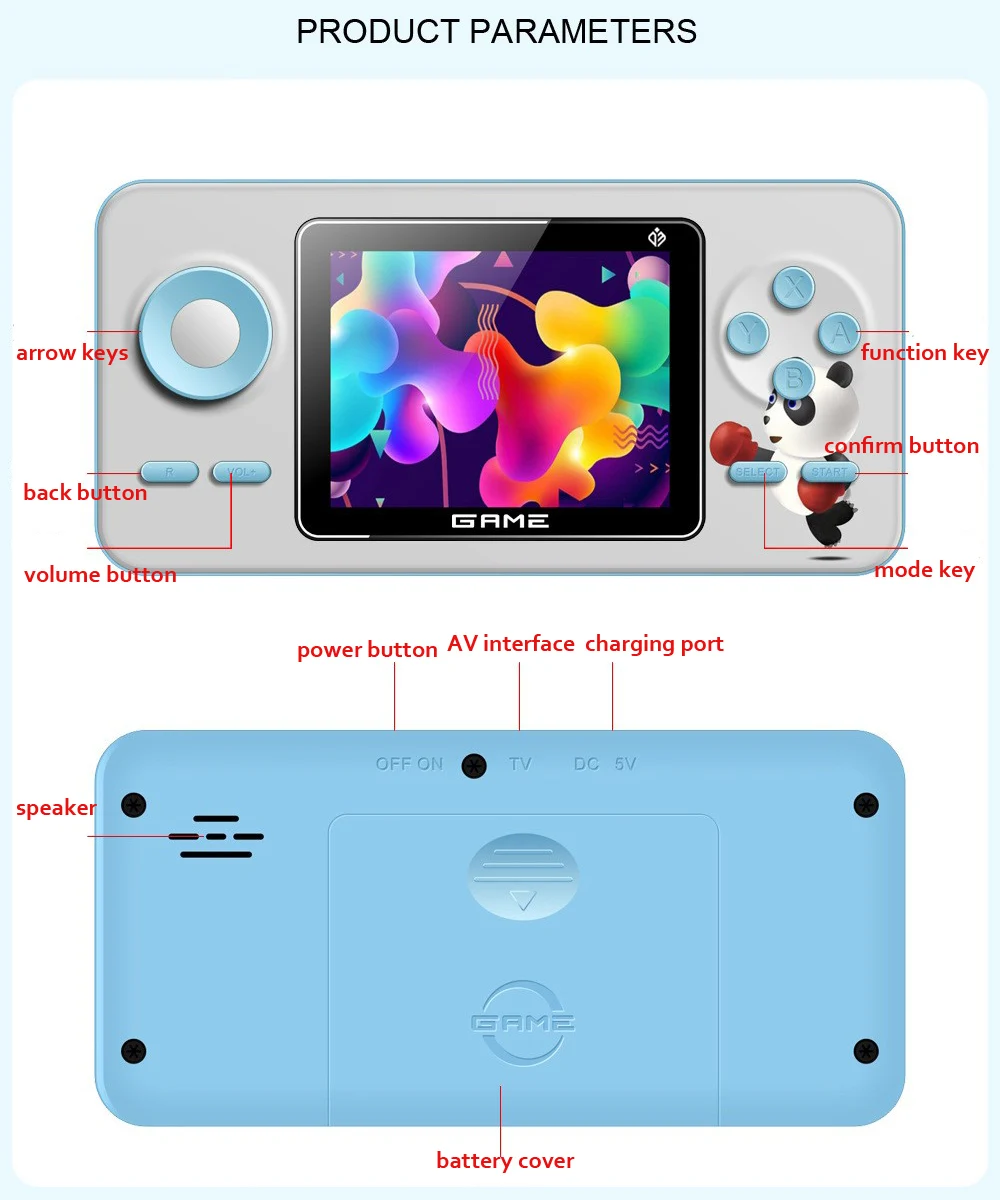 جهاز ألعاب فيديو ريترو جديد S5 - مراجعة Gaming Console 5 Year Old وسعره